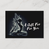 Carte De Réduction Instructeur de Yoga Reiki Pose King Pigeon à une j (Devant)