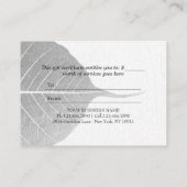 Carte De Réduction Instructeur de Yoga Reiki Pose King Pigeon à une j (Dos)