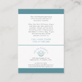 Carte De Réduction Instructions de perçage des oreilles après soins (Dos)