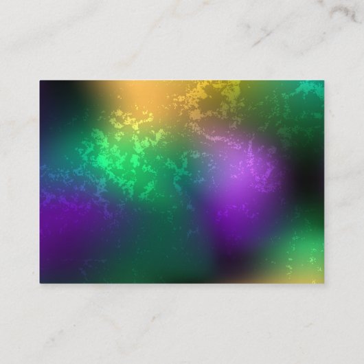 Carte De Réduction Iridescente mardi gras arrière - plan avec perles (Dos)
