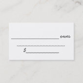 Carte De Réduction Je vous dois ! (Devant)