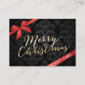 Carte De Réduction Joyeux chèques-cadeaux de Noël (Devant)