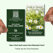 Carte De Réduction Lawn Care Thank you! Spring Refresh