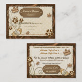 Carte De Réduction Les Feuilles sont Brown (Devant / Derrière)