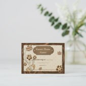 Carte De Réduction Les Feuilles sont Brown (Debout devant)