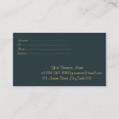 Carte De Réduction Lignes d'or géométrique moderne, Confetti (Dos)