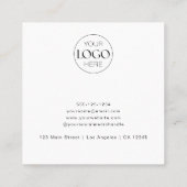 Carte De Réduction Logo d'entreprise Moderne Merci chic (Dos)