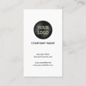 Carte De Réduction Logo d'entreprise moderne | Promotion commerciale (Dos)