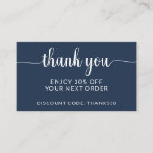 Carte De Réduction Logo d'entreprise Promotion de Merci de script mod (Devant)