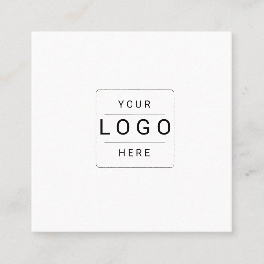 Carte De Réduction Logo personnalisé (Devant)