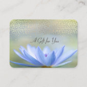 Carte De Réduction Lotus Bleu, Confetti, Spa, Massage (Devant)
