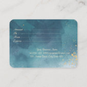 Carte De Réduction Lotus d'or,Confettis,Eclaboussure de peinture (Dos)