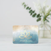 Carte De Réduction Lotus d'or,Confettis,Eclaboussure de peinture (Debout devant)