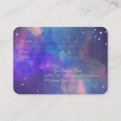 Carte De Réduction Lotus Parties scintillant or, Confetti, Aquarelle (Dos)