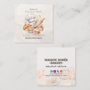 Carte De Réduction Magasin de Boulangerie Pâtisserie Gâteau Boulanger