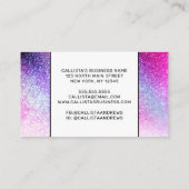Carte De Réduction Majestic rose violet Nebula Galaxy Parties scintil (Dos)