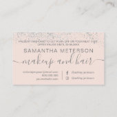 Carte De Réduction Maquillage cheveux argent parties scintillant past (Dos)