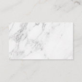 Carte De Réduction Marbre Blanc (Dos)