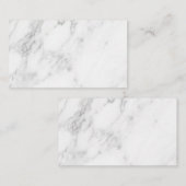 Carte De Réduction Marbre Blanc (Devant / Derrière)