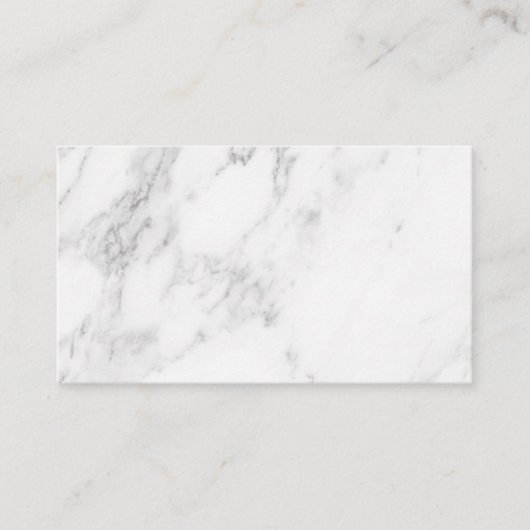 Carte De Réduction Marbre Blanc (Devant)