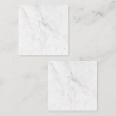 Carte De Réduction Marbre Blanc (Devant / Derrière)
