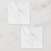 Carte De Réduction Marbre Blanc (Devant / Derrière)