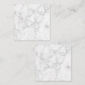 Carte De Réduction Marbre Blanc (Devant / Derrière)