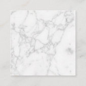 Carte De Réduction Marbre Blanc (Dos)