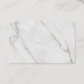 Carte De Réduction Marbre Blanc (Dos)