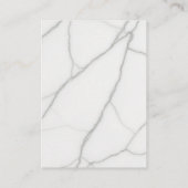 Carte De Réduction Marbre Blanc (Dos)