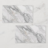 Carte De Réduction Marbre Blanc (Devant / Derrière)
