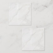 Carte De Réduction Marbre Blanc (Devant / Derrière)