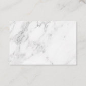 Carte De Réduction Marbre Blanc (Dos)