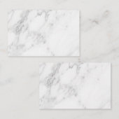 Carte De Réduction Marbre Blanc (Devant / Derrière)