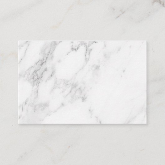 Carte De Réduction Marbre Blanc (Devant)