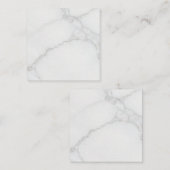 Carte De Réduction Marbre Blanc (Devant / Derrière)