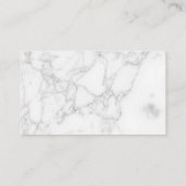 Carte De Réduction Marbre Blanc (Dos)