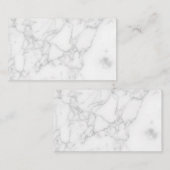 Carte De Réduction Marbre Blanc (Devant / Derrière)