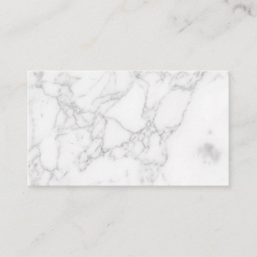 Carte De Réduction Marbre Blanc (Devant)
