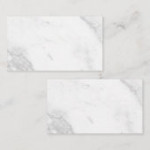 Carte De Réduction Marbre Blanc (Devant / Derrière)