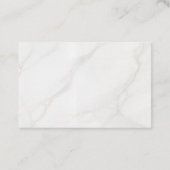 Carte De Réduction Marbre Blanc (Dos)