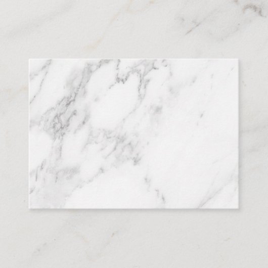 Carte De Réduction Marbre Blanc (Devant)