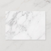 Carte De Réduction Marbre Blanc (Dos)