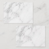 Carte De Réduction Marbre Blanc (Devant / Derrière)