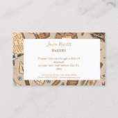 Carte De Réduction Marque de boulangerie Pastel (Dos)