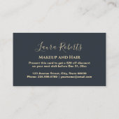 Carte De Réduction Marque Premium Or Noir Gras (Dos)