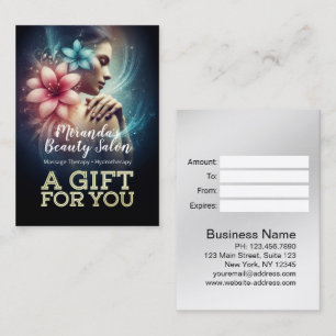 Carte De Réduction Massage Thérapie Guérison Mains Énergie Spa Bien-ê