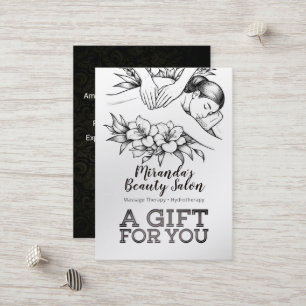 Carte De Réduction Massage Thérapie Guérison Mains Énergie Spa Bien-ê