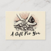 Carte De Réduction Massage Thérapie Guérison Mains Énergie Spa Bien-ê (Devant)