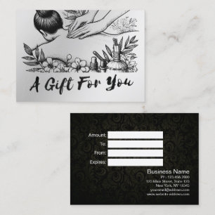 Carte De Réduction Massage Thérapie Guérison Mains Énergie Spa Bien-ê